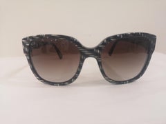 Lunettes de soleil unisexe Lanvin Paris Contemporary Black White, neuves, Italie