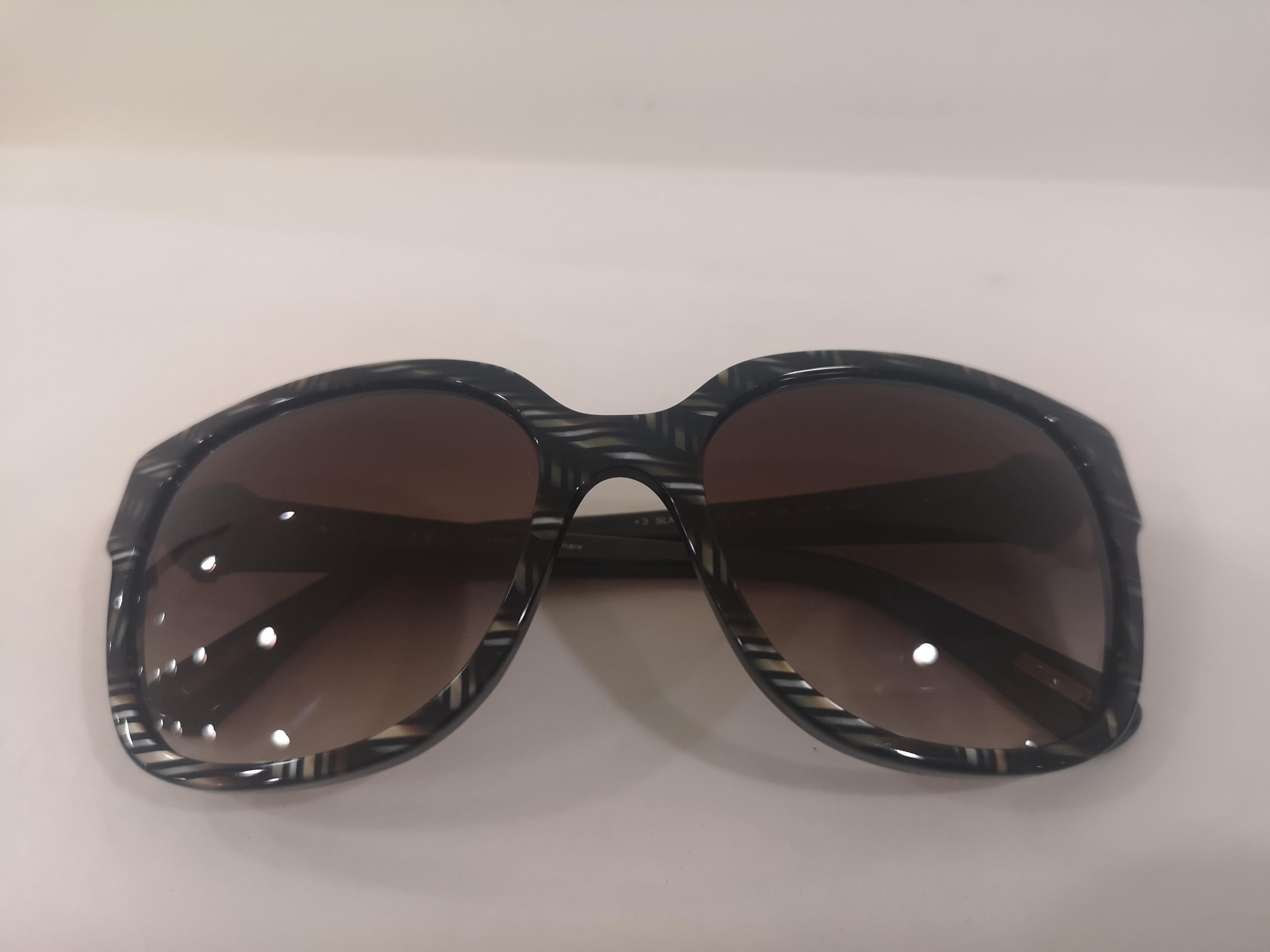Lanvin Black white sunglasses NWOT For Sale 4