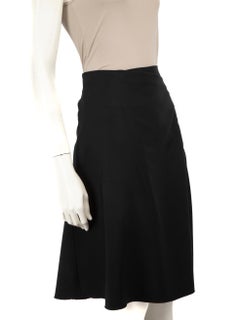 Lanvin Black Wool Midi Skirt Size S