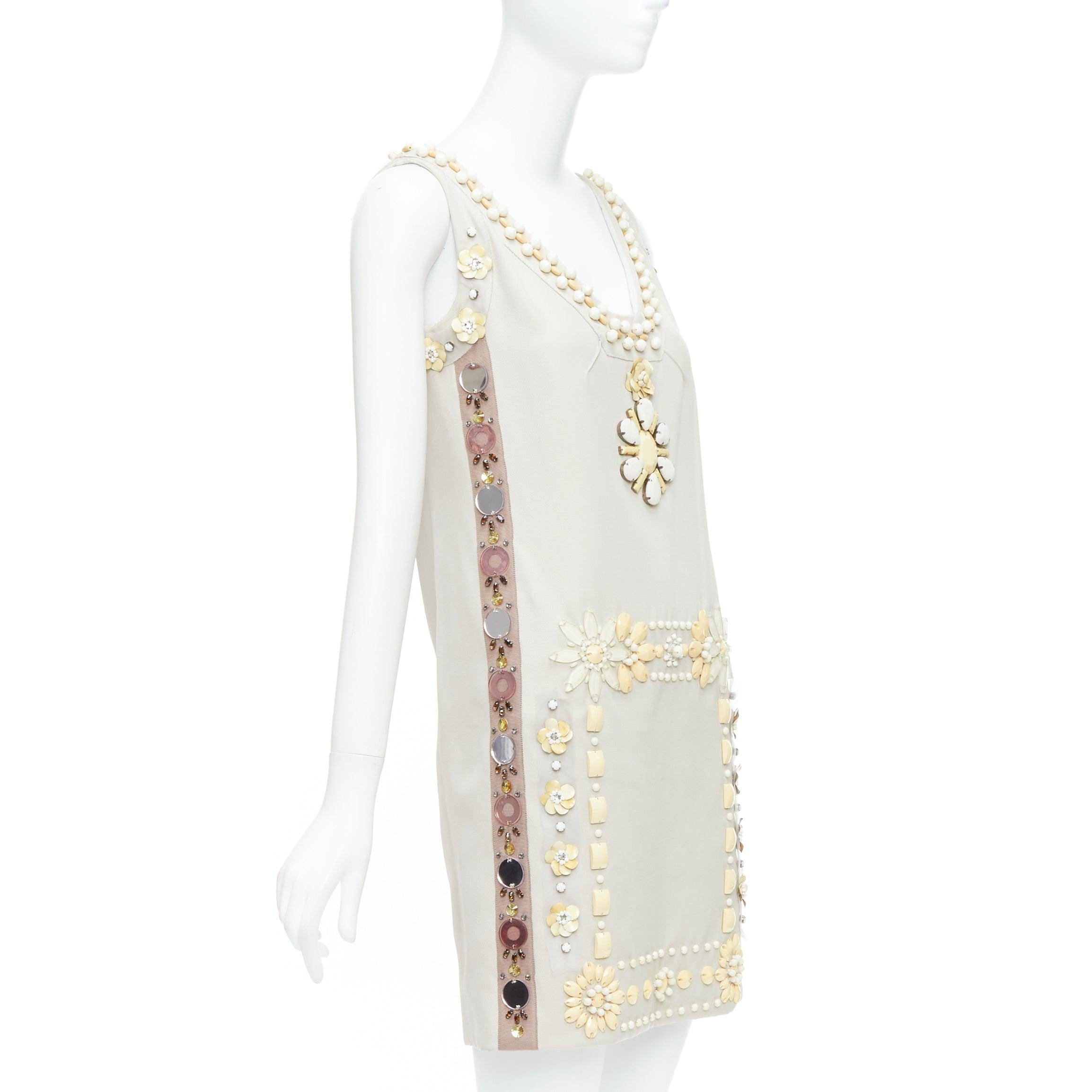 Beige LANVIN BLANCHE abito da sposa a turni beige crema fortemente impreziosito FR36 S in vendita