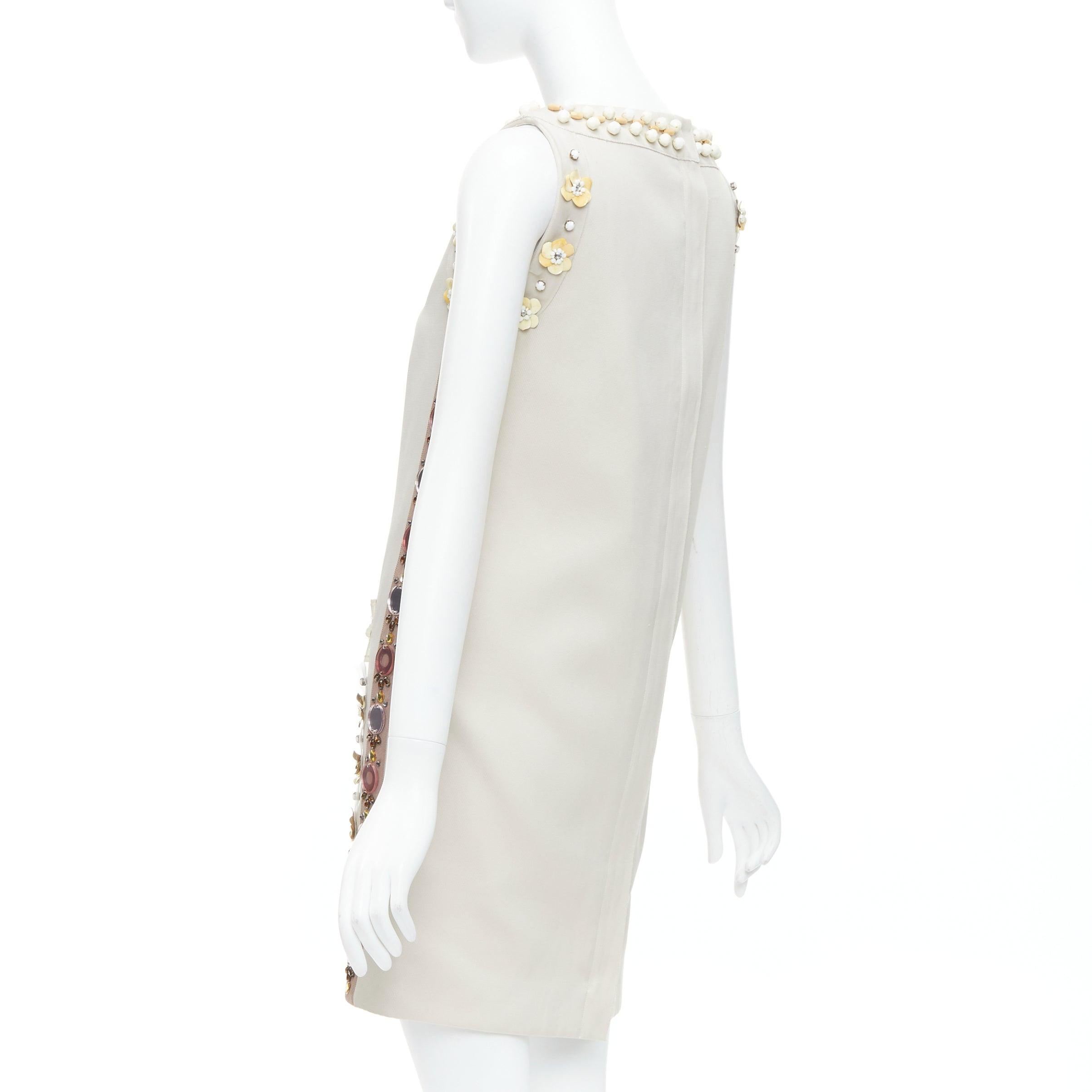 LANVIN BLANCHE abito da sposa a turni beige crema fortemente impreziosito FR36 S in vendita 1