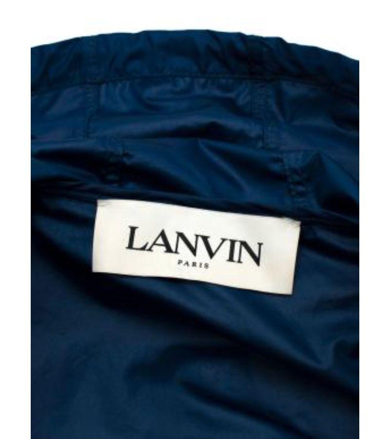 Women's Lanvin Blue and Yellow Rain Jacket For Sale