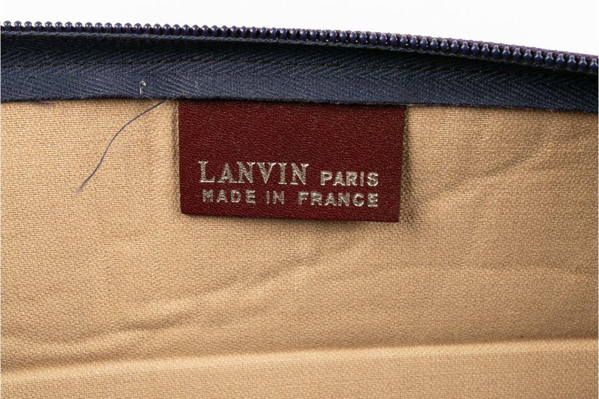 Lanvin Blue Canvas Bag For Sale 4