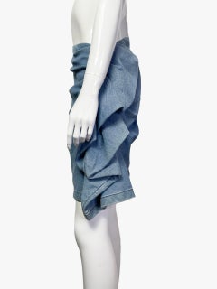 Lanvin Blue Denim Pensil Skirt, 2000’S
