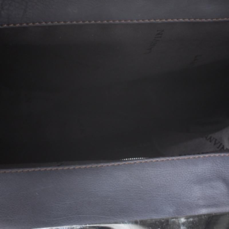Lanvin - Cartable en cuir bleu Pour femmes en vente