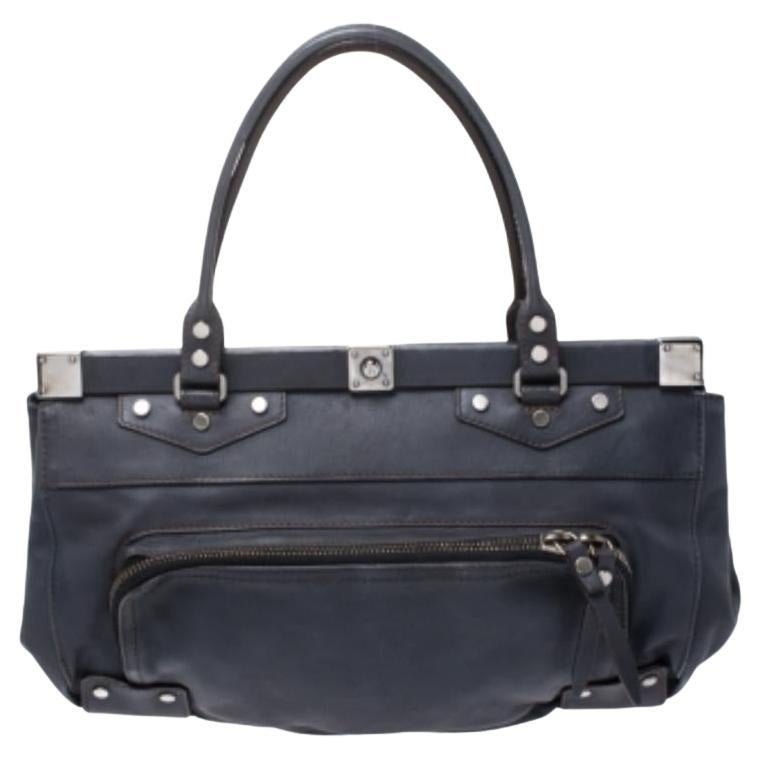Lanvin - Cartable en cuir bleu en vente