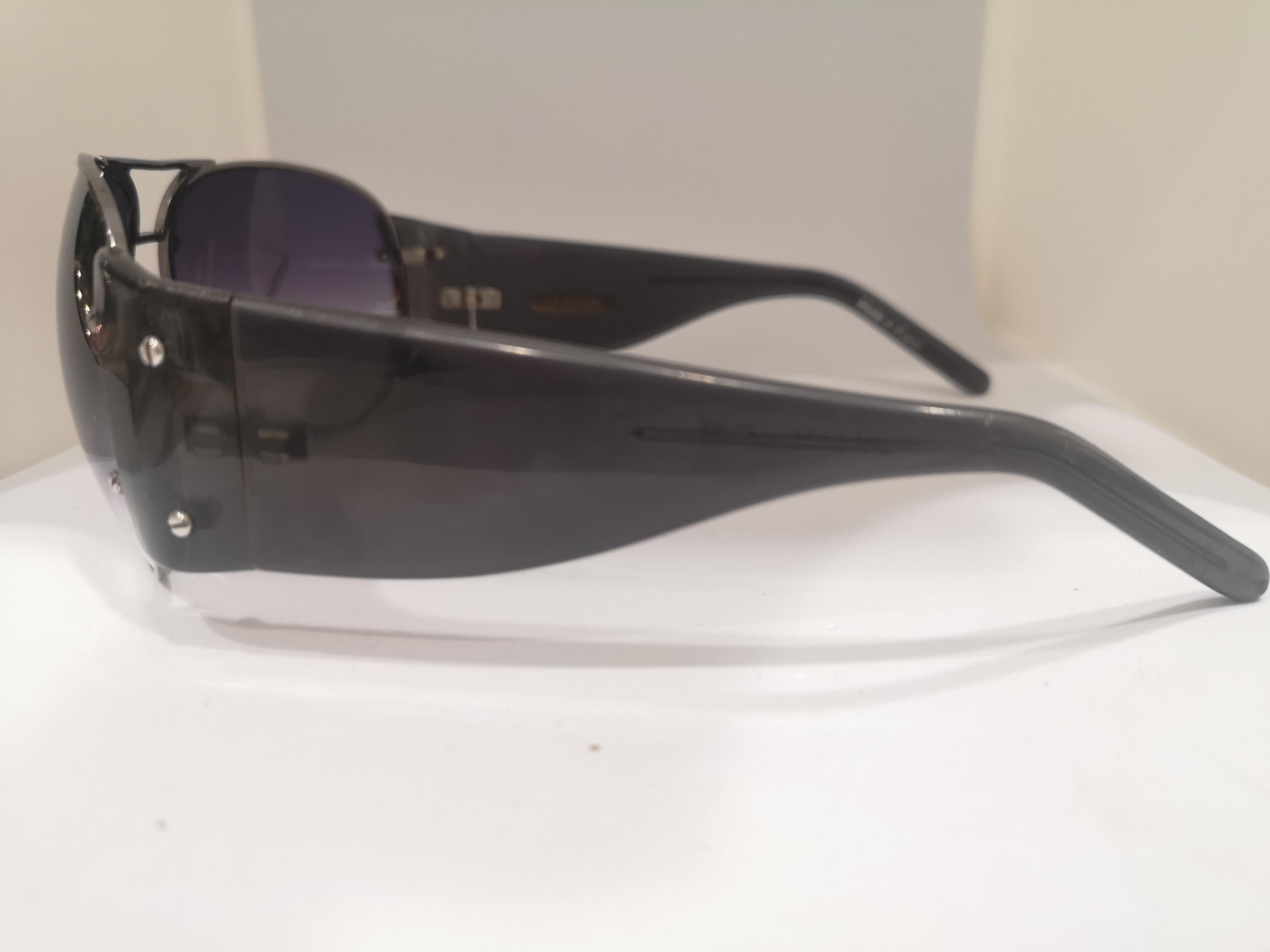 Lanvin blue purple lens mask sunglasses For Sale at 1stDibs