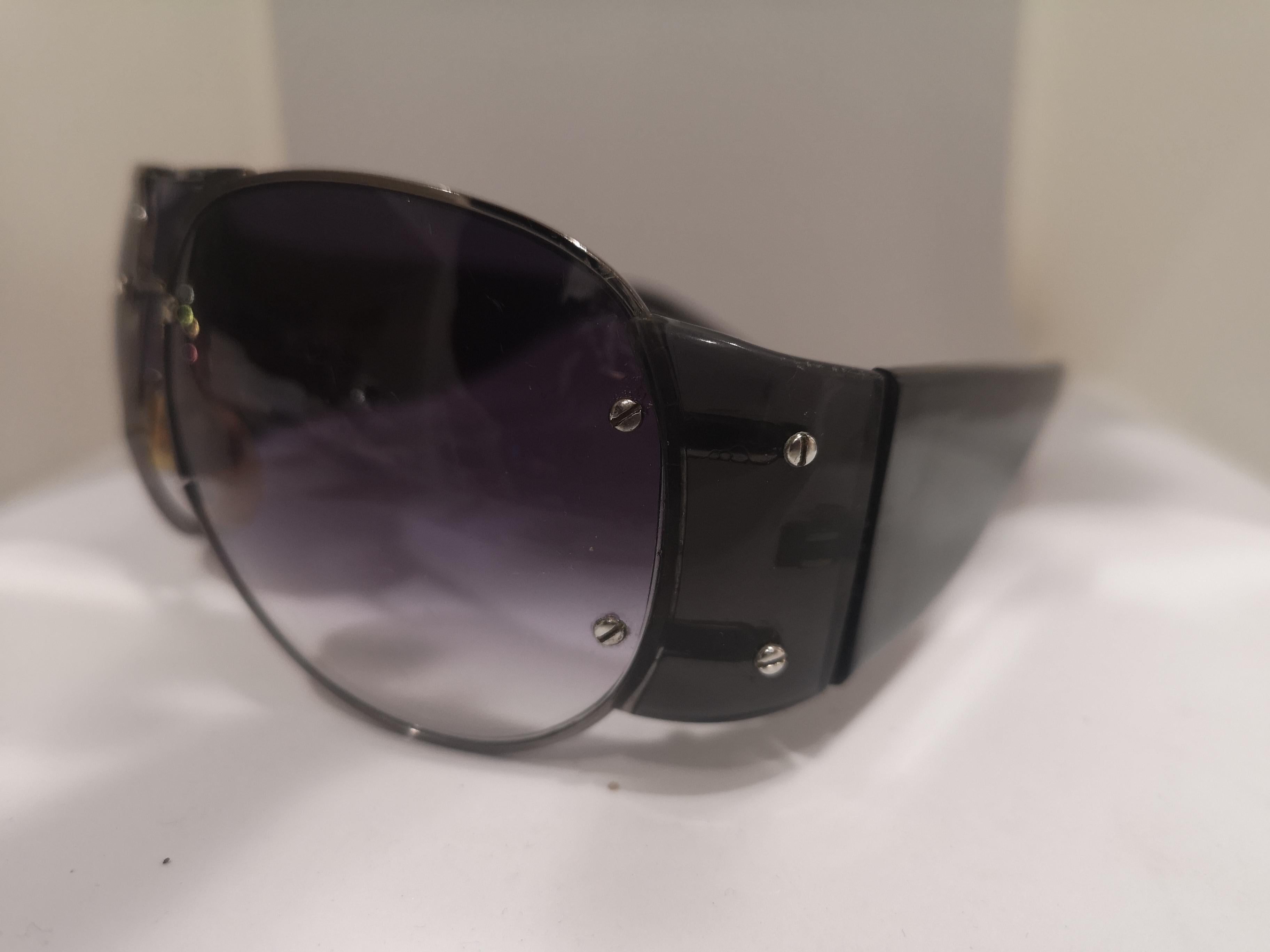 Women's or Men's Lanvin blue purple lens mask sunglasses