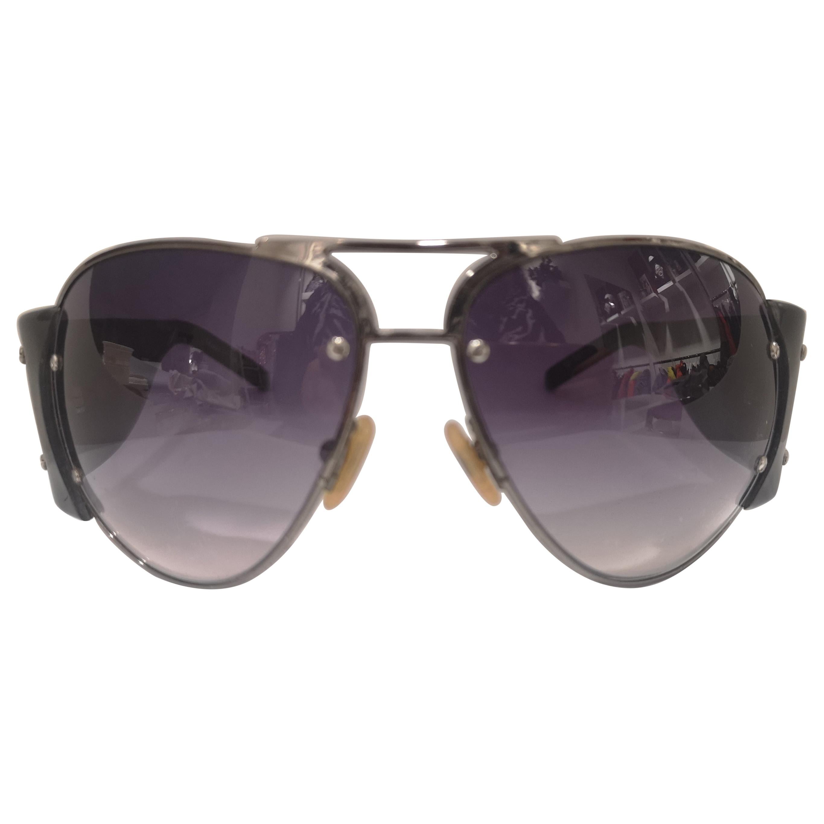 Lanvin blue purple lens mask sunglasses