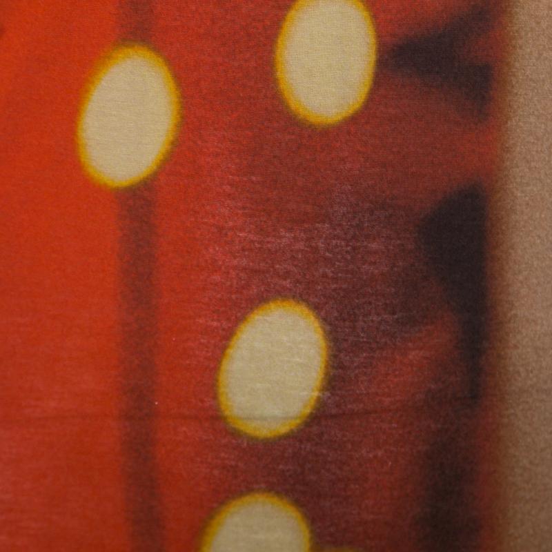 Lanvin Blurry Lights Printed Jersey Racer Back Tank Maxi Dress S 2