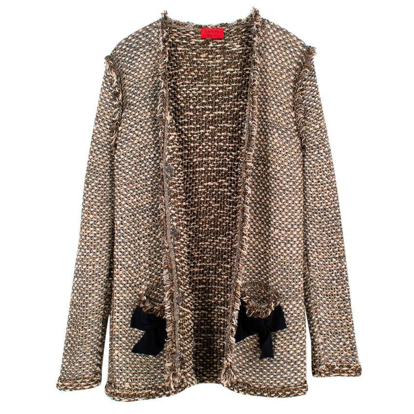 Lanvin Boucle-Tweed Jacket US 8 In Good Condition In London, GB