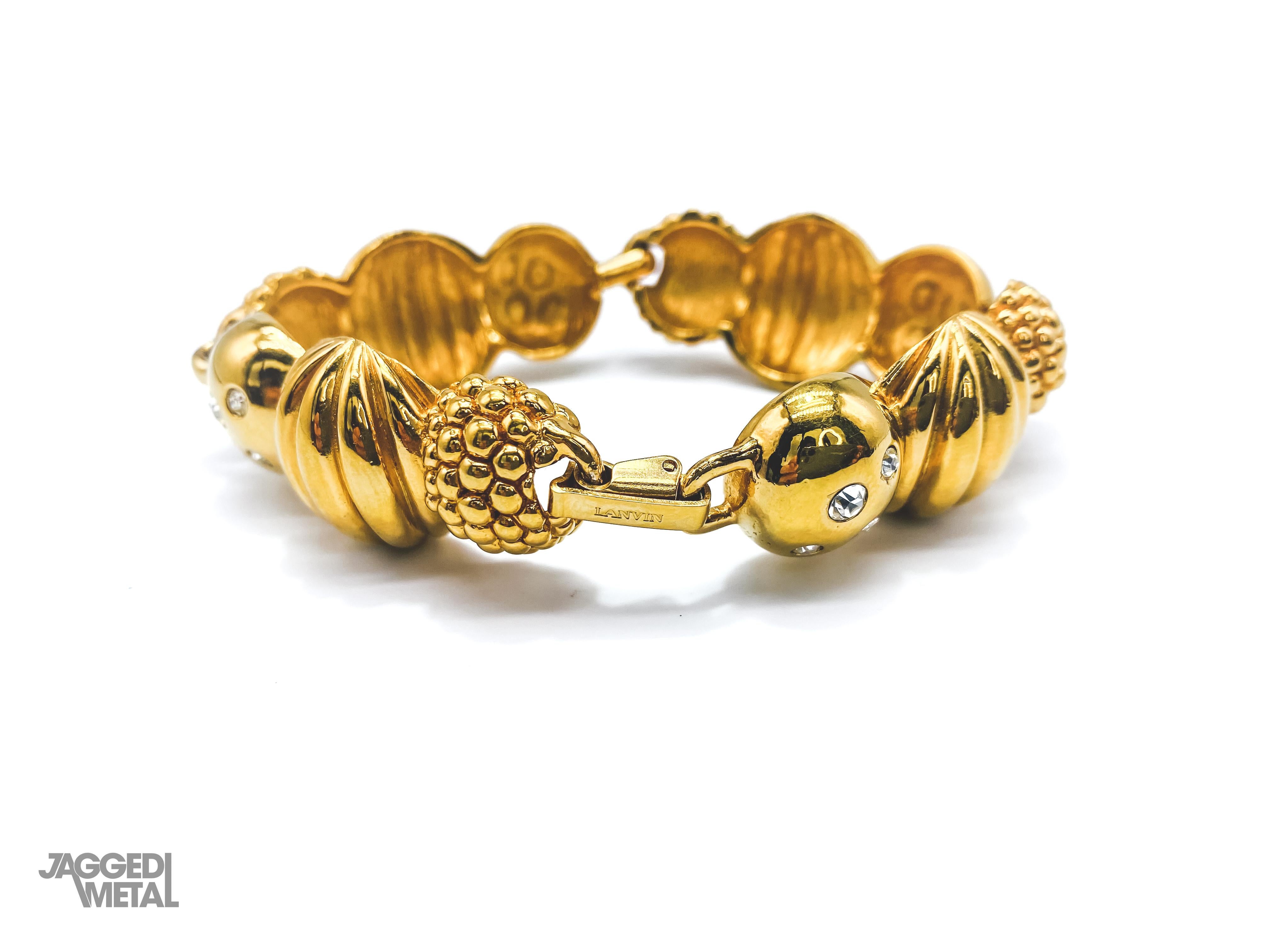 LANVIN Bracelet Vintage 1980s In Excellent Condition In London, GB