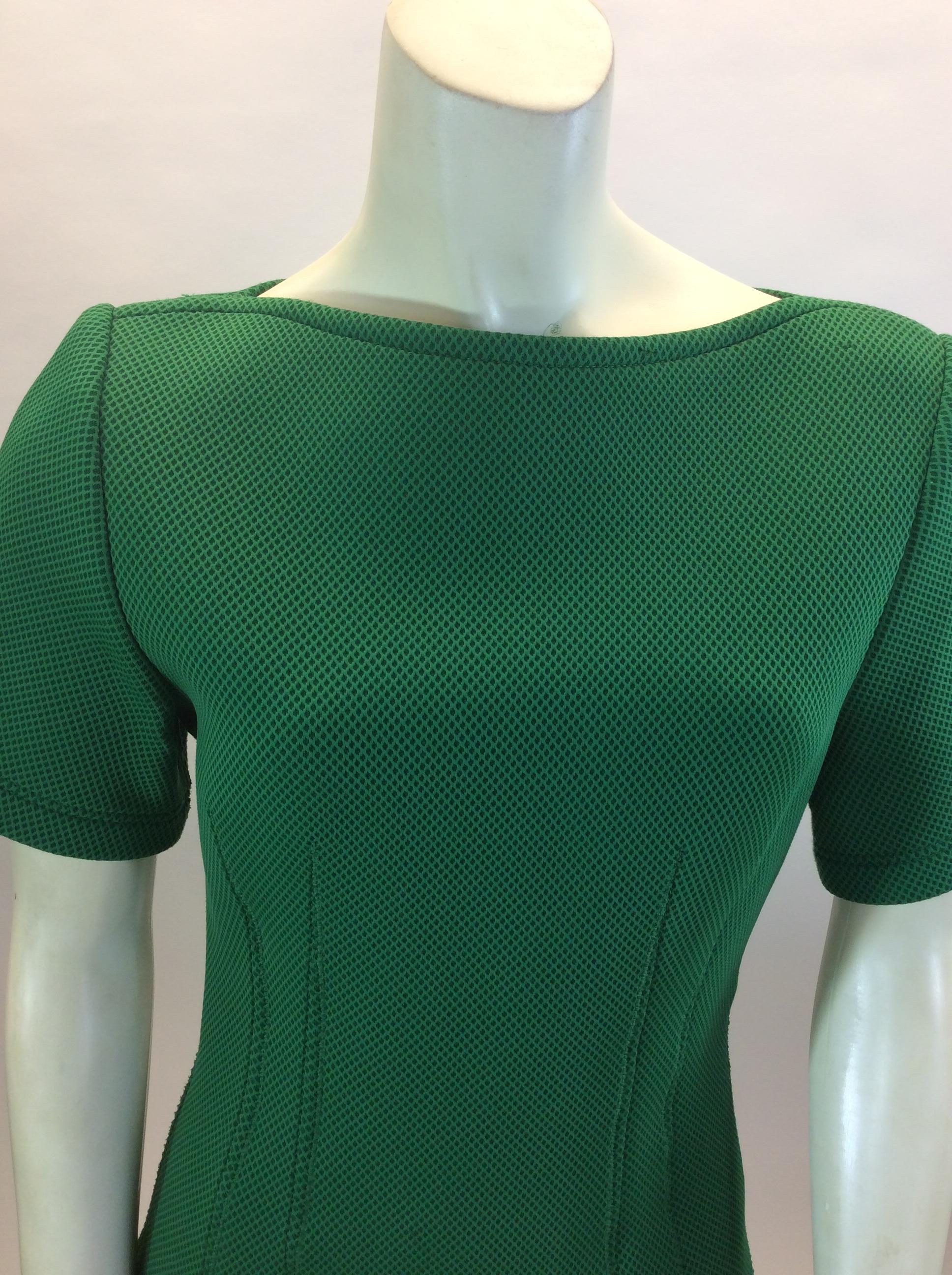 Women's Lanvin Bright Green Short Sleeve Dress For Sale