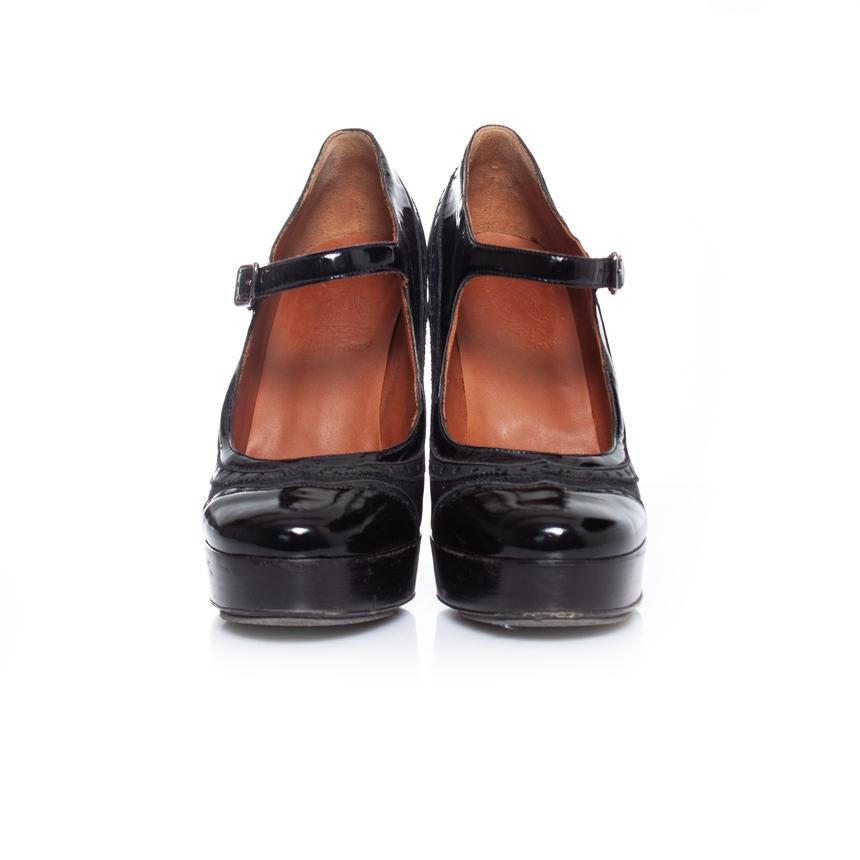 Lanvin, brogue platform pumps In Excellent Condition For Sale In AMSTERDAM, NL