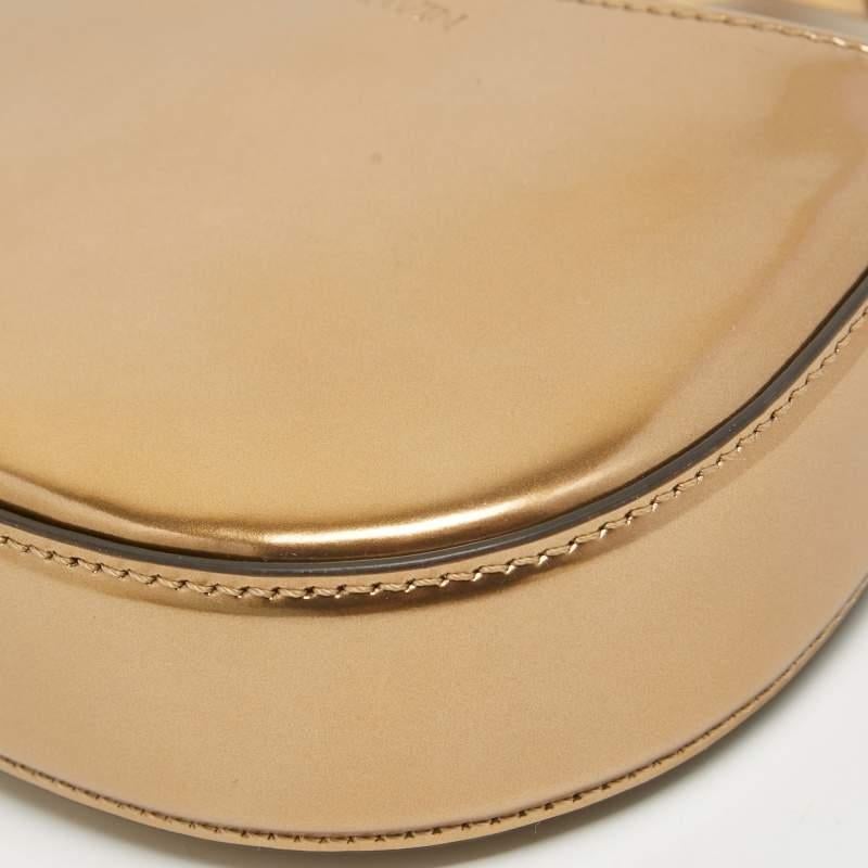 Women's Lanvin Bronze Patent Leather Nano Cat Hobo