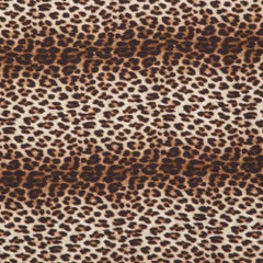 Lanvin Brauner quadratischer Satinschal mit Tiermuster