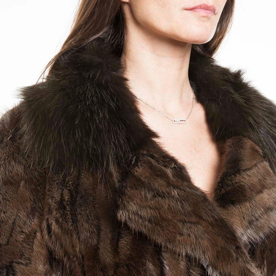LANVIN Brown Fur In Excellent Condition In Paris, FR