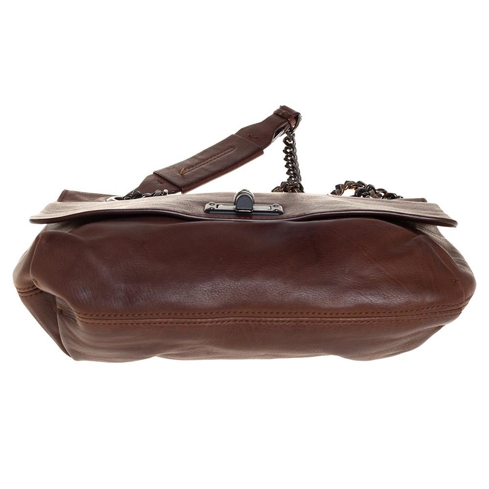 Lanvin Brown Leather Happy Shoulder Bag 4