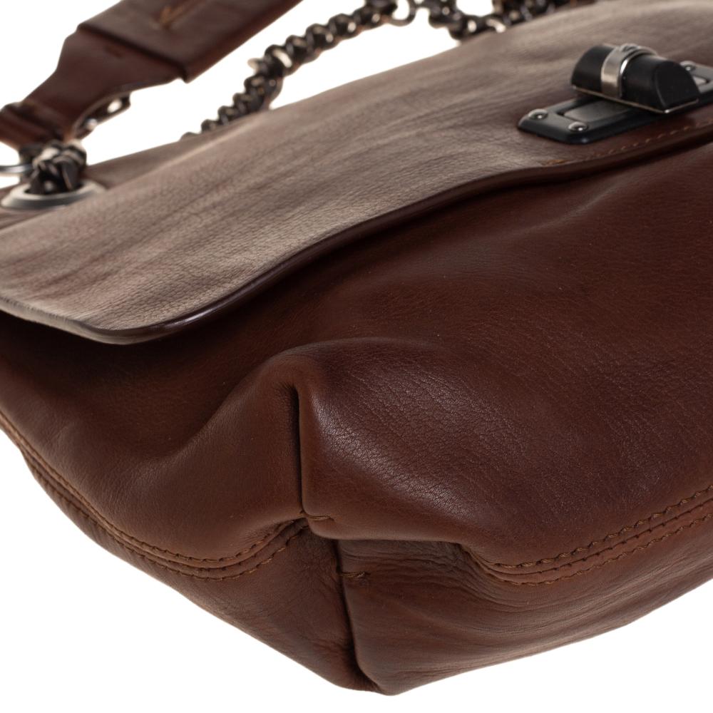 Lanvin Brown Leather Happy Shoulder Bag 2