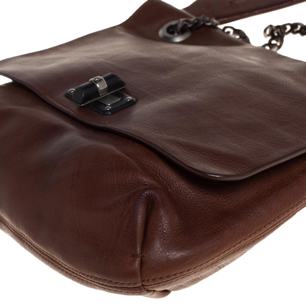 Lanvin Brown Leather Happy Shoulder Bag 3