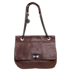 Lanvin Brown Leder Happy Umhängetasche