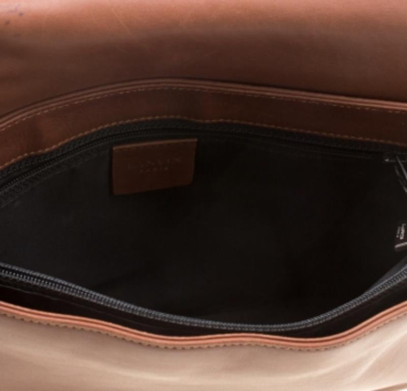 Lanvin Brown Leather Shoulder Bag Damen im Angebot