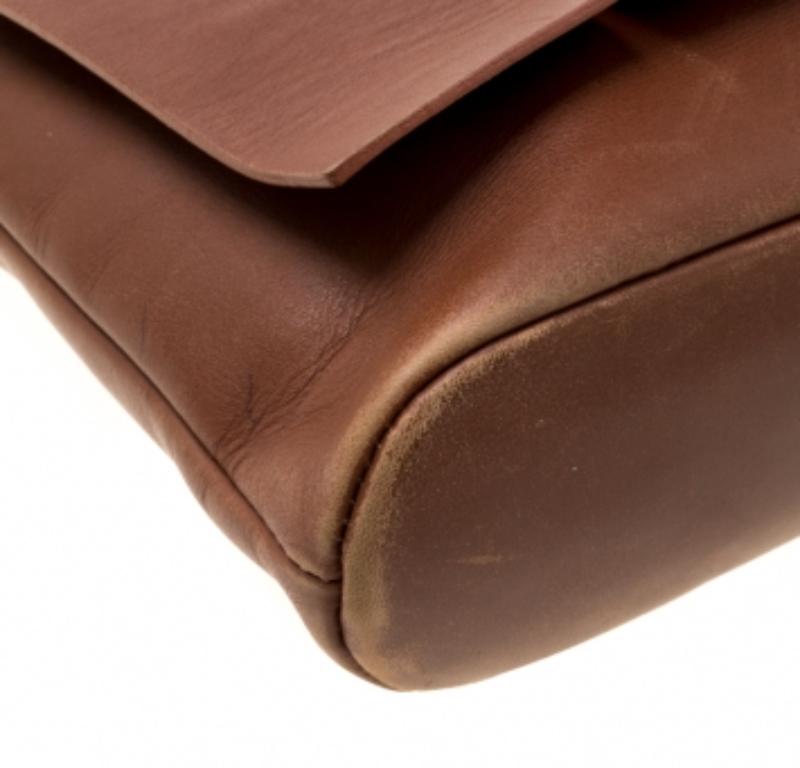 Lanvin Brown Leather Shoulder Bag im Angebot 2