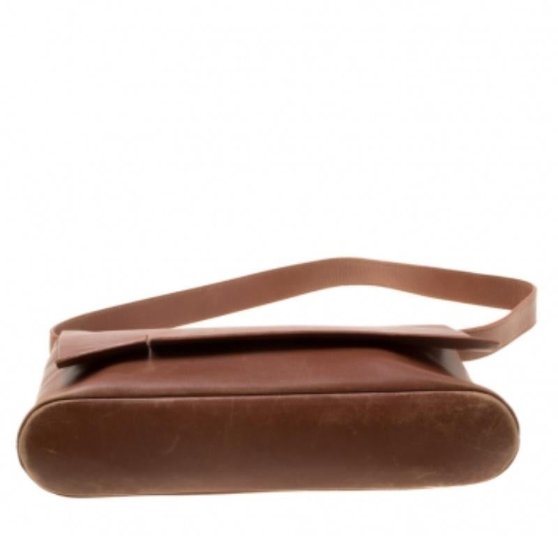 Lanvin Brown Leather Shoulder Bag im Angebot 3