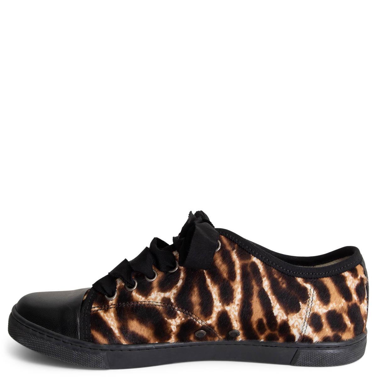 leopard lanvin sneakers