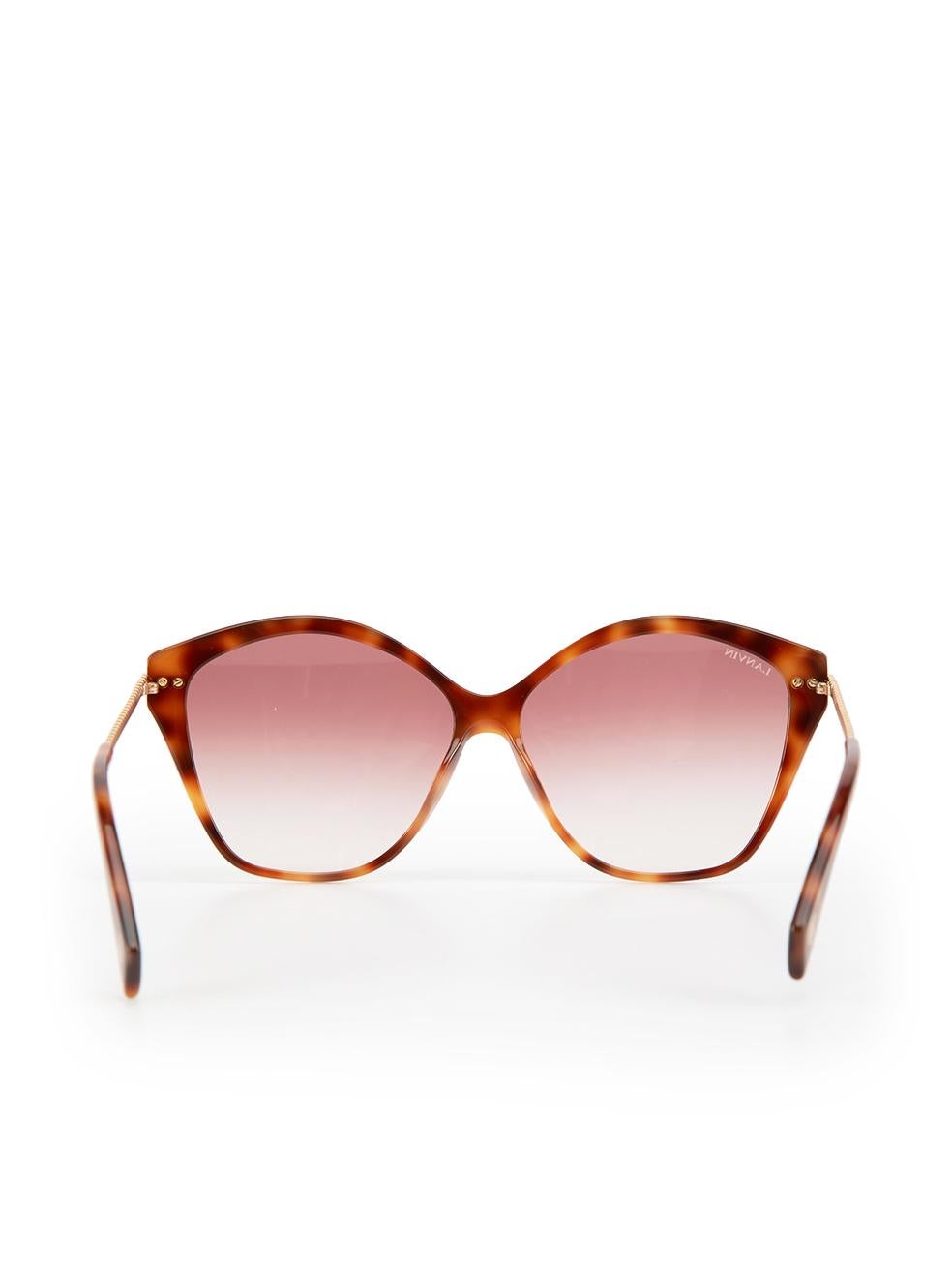 Lanvin Brown & Purple Gradient Sunglasses In New Condition In London, GB