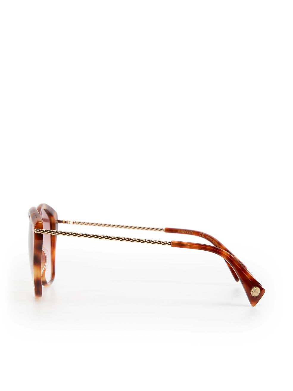 Women's Lanvin Brown & Purple Gradient Sunglasses