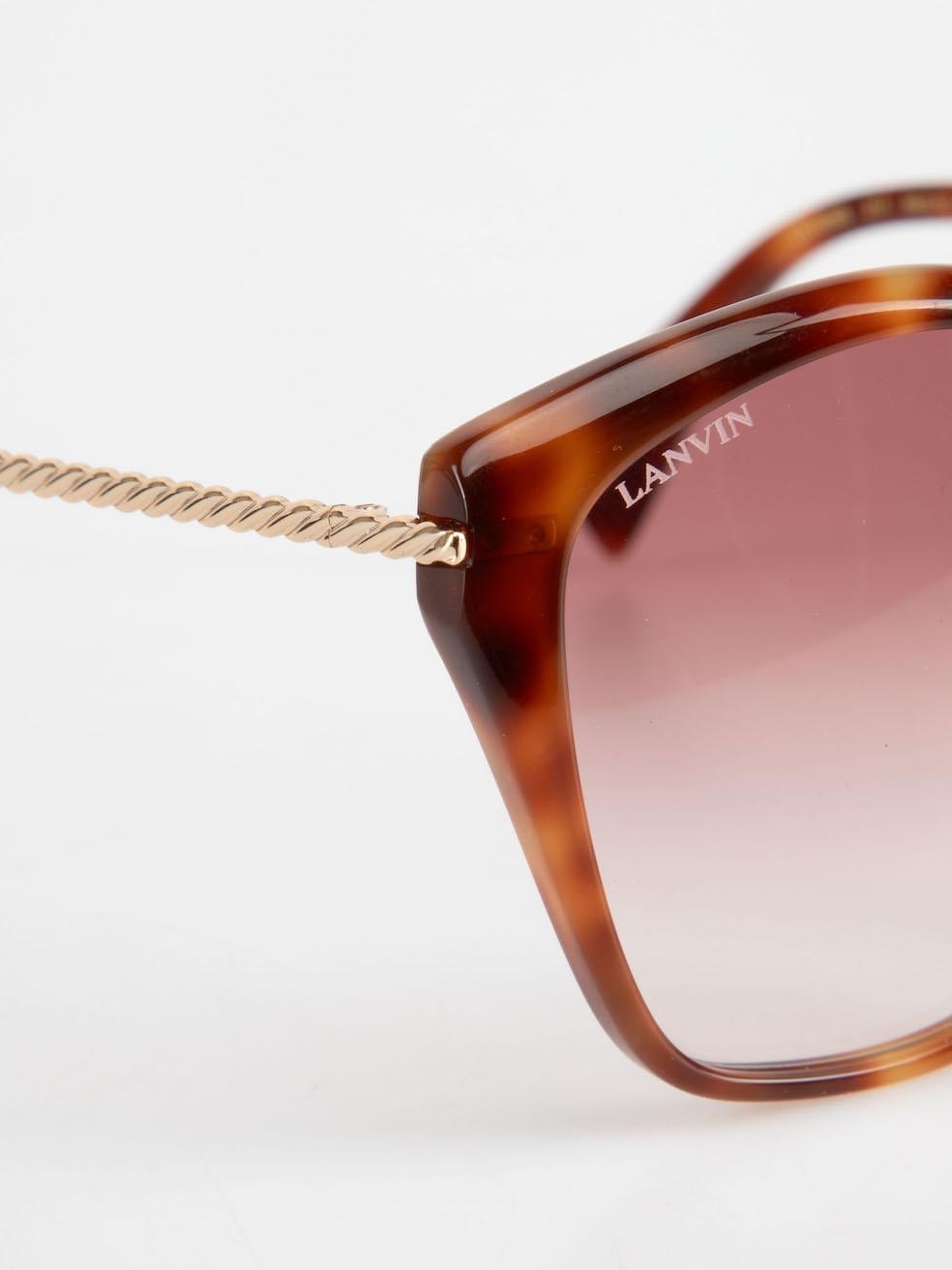 Lanvin Brown & Purple Gradient Sunglasses 2
