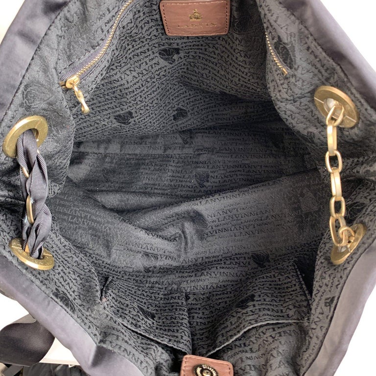 Lanvin Brown Soft Quilted Leather Large Amalia Tote Shoulder Bag For ...