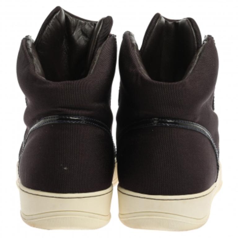 Baskets hautes Lanvin bordeaux taille 43 Pour hommes en vente