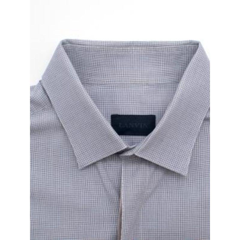 Men's Lanvin Button-Up Blue Shirt For Sale