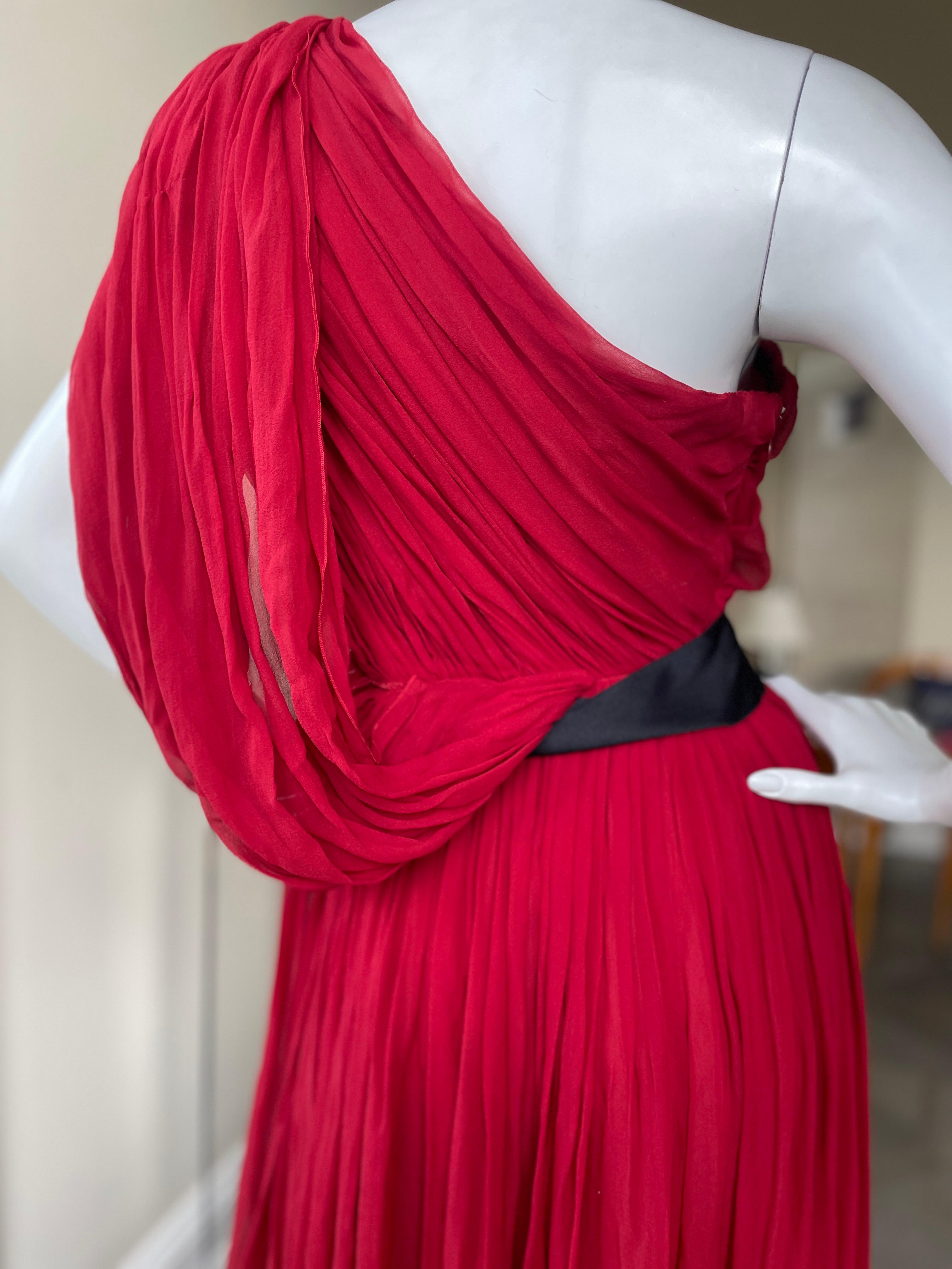 Lanvin by Alber Elbaz 2010 Red Silk Evening Dress NWT $7400 at Bergdorf Goodman 4
