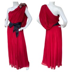 Lanvin by Alber Elbaz 2010 Red Silk Evening Dress NWT $7400 at Bergdorf Goodman