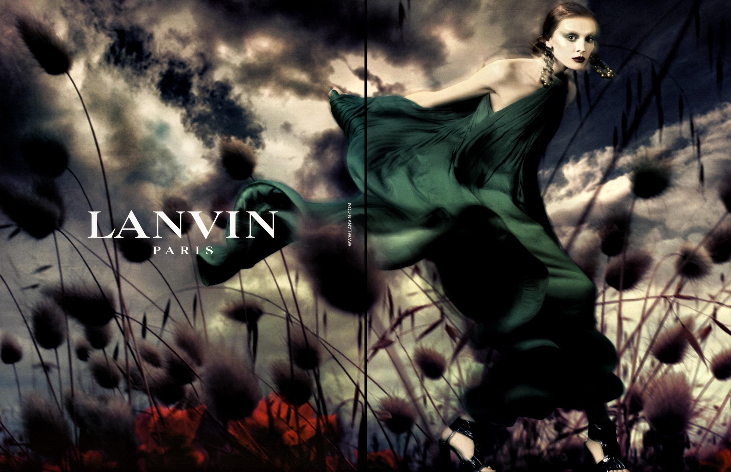 Robe de soirée Lanvin par Alber Elbaz, asymétrique plissée verte, SS 2008 en vente 1