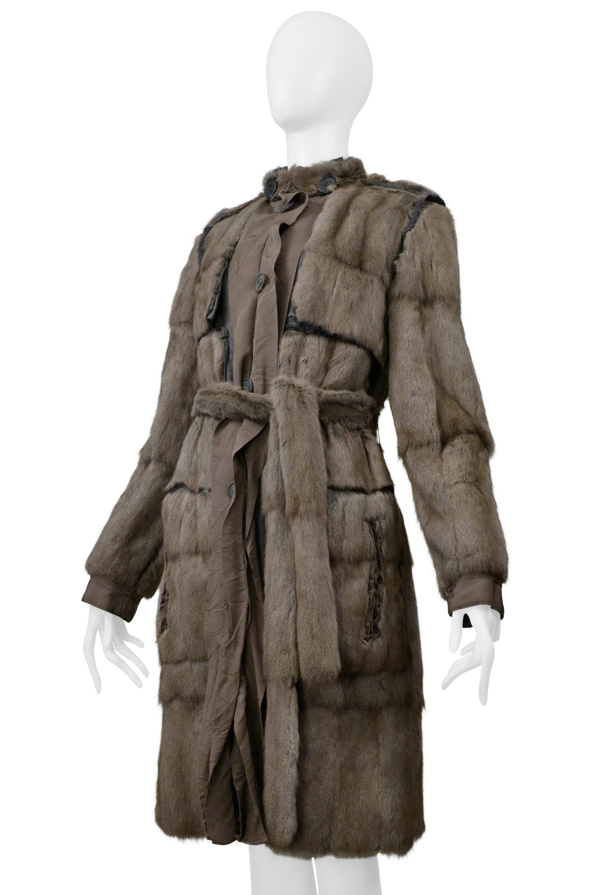Gray Lanvin By Alber Elbaz Grey Squirrel Fur Coat For Sale