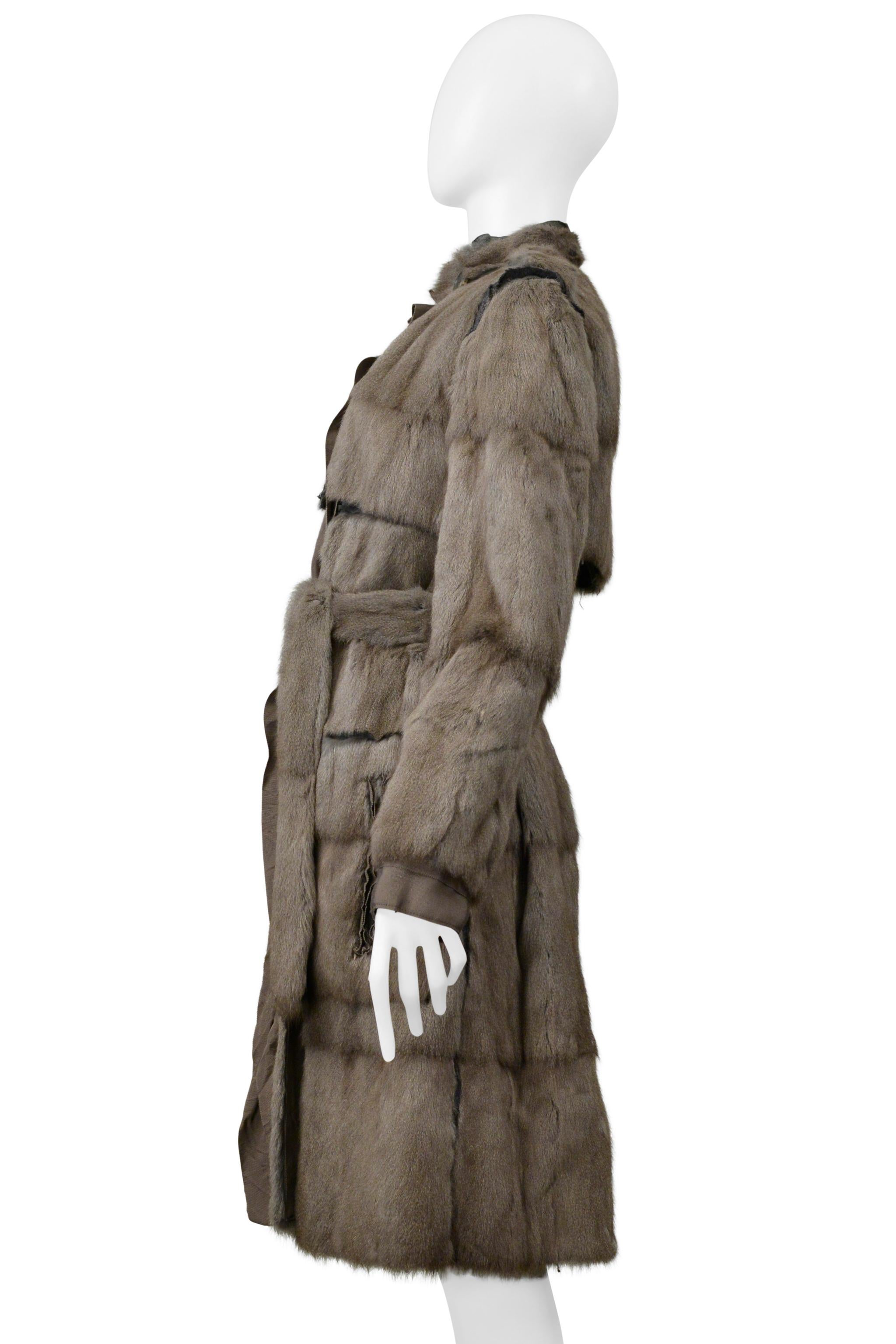 Women's Lanvin By Alber Elbaz Grey Squirrel Fur Coat For Sale