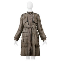 Lanvin By Alber Elbaz Grey Squirrel Fur Coat