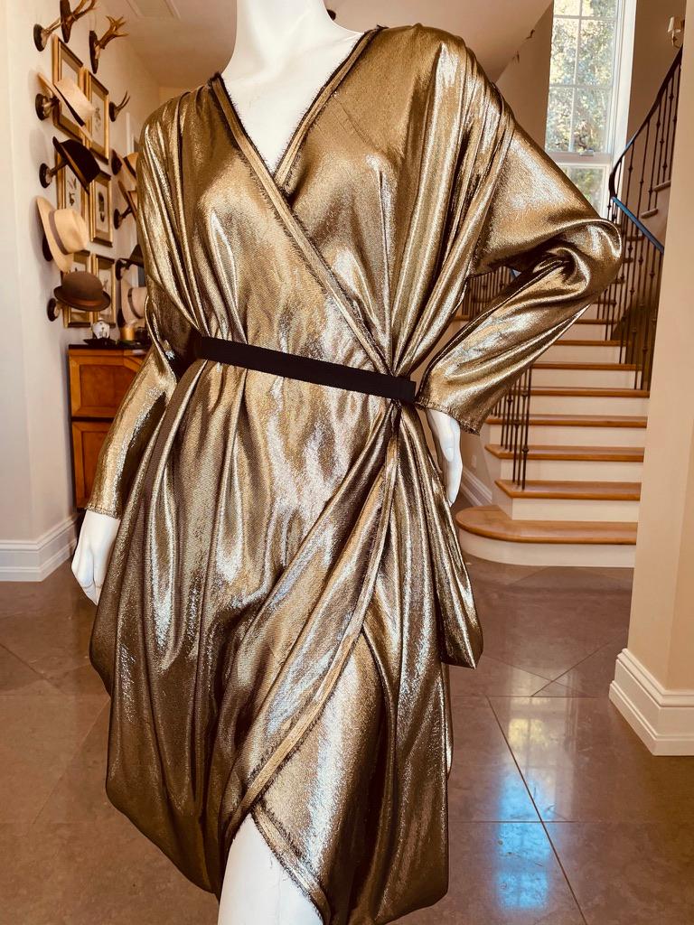 Lanvin by Alber Elbaz Metallic Gold Goddess Dress Spring 2009
So beautiful, much prettier in person.
This is exquisite.
Size 38
Bust 36