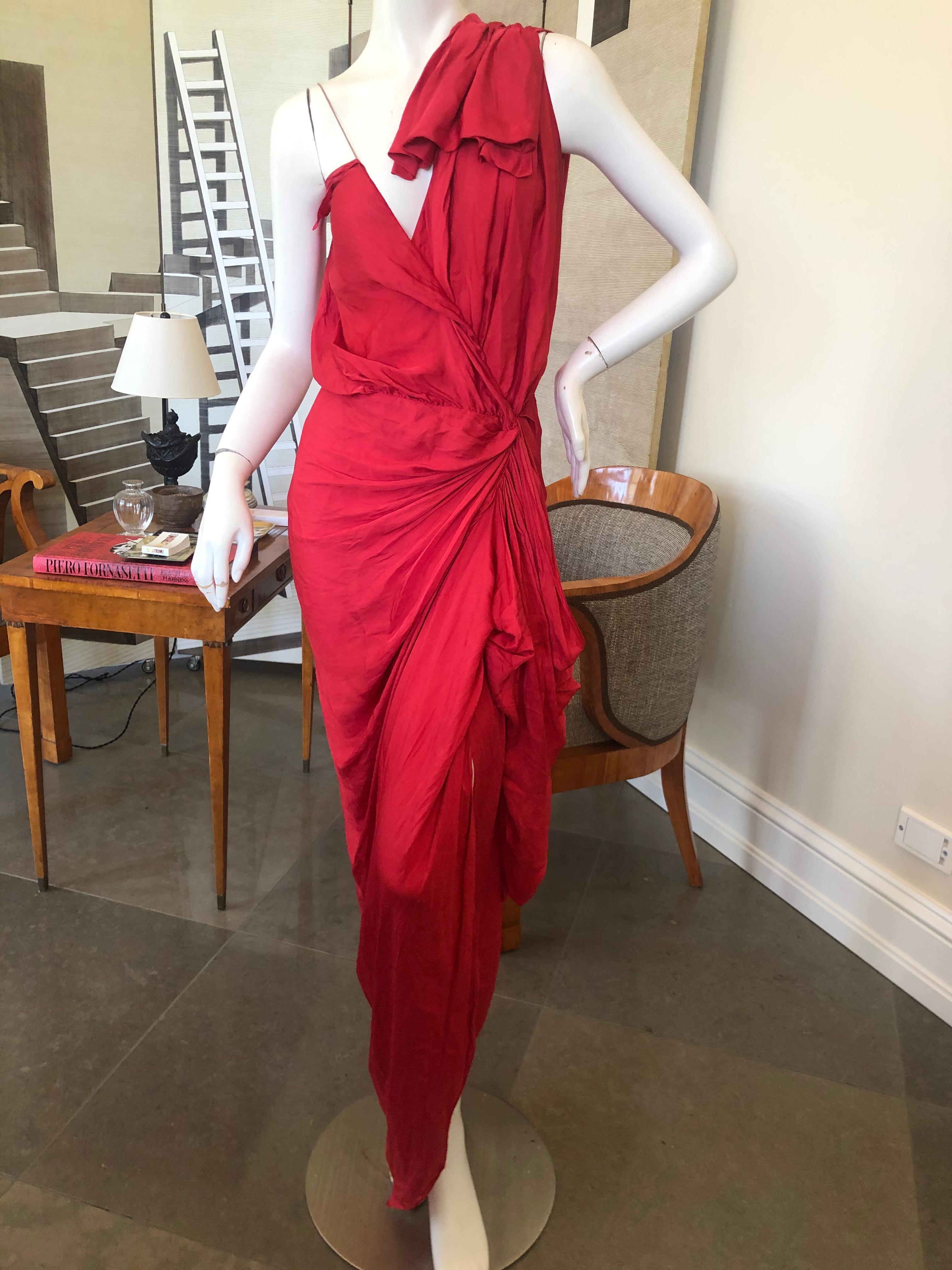 De las mujeres Lanvin by Alber Elbaz Vestido Rojo Revelación de Diosa Primavera 2010 en venta