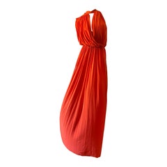 Lanvin by Alber Elbaz Resort 2014 Orange Goddess Gown
