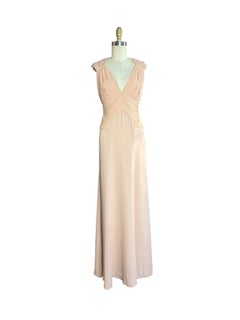 Lanvin by Alber Elbaz Rosewood Pleated Silk Goddess Gown, circa 2012
