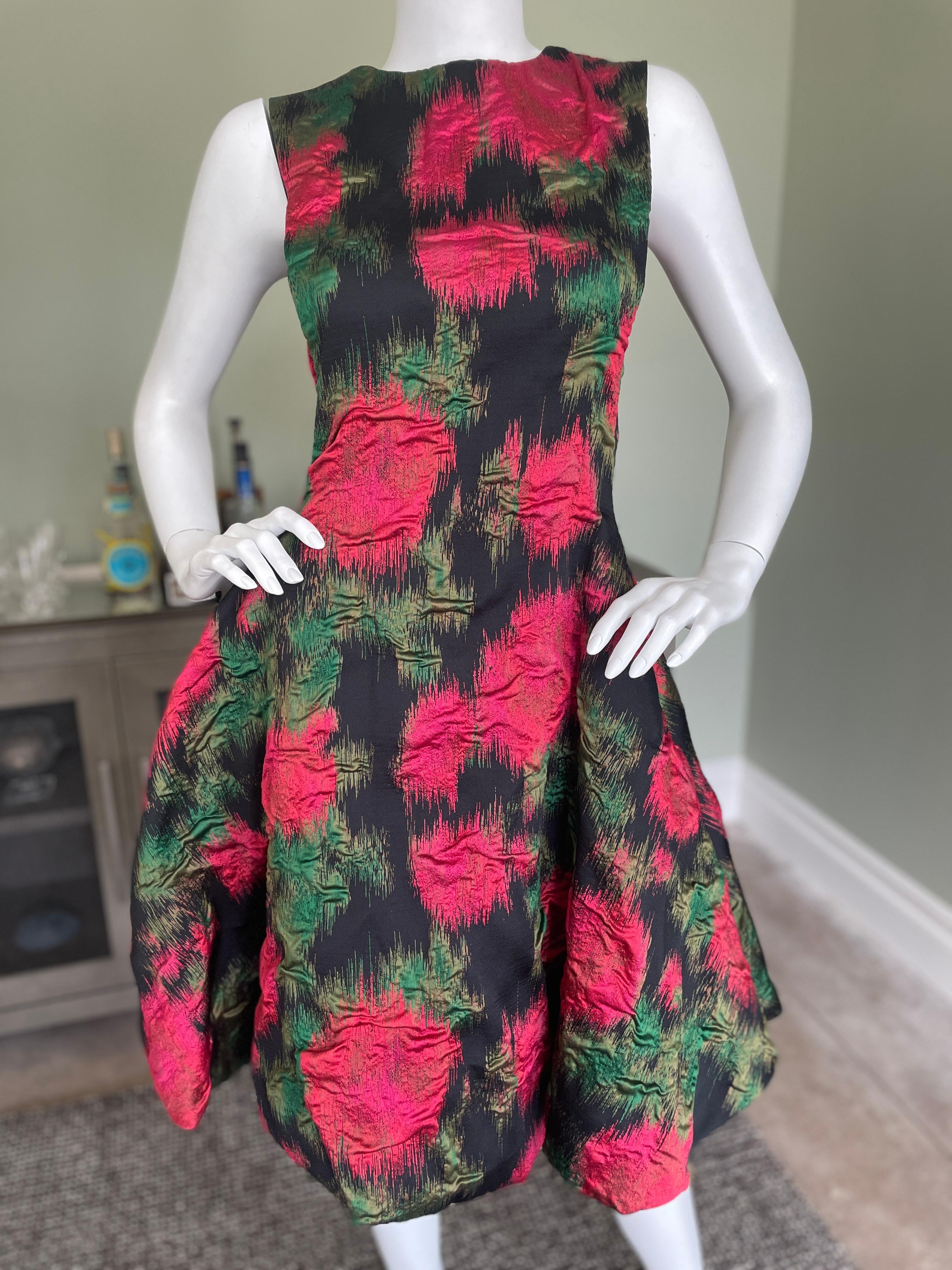 Lanvin by Alber Elbaz Elegant Textural Sleeveless Floral Print Cocktail Dress .
From Fall 2015.
This is a very unusual 3D textural fabric, with abstract flowers, very pretty.
Size 36
Bust 34