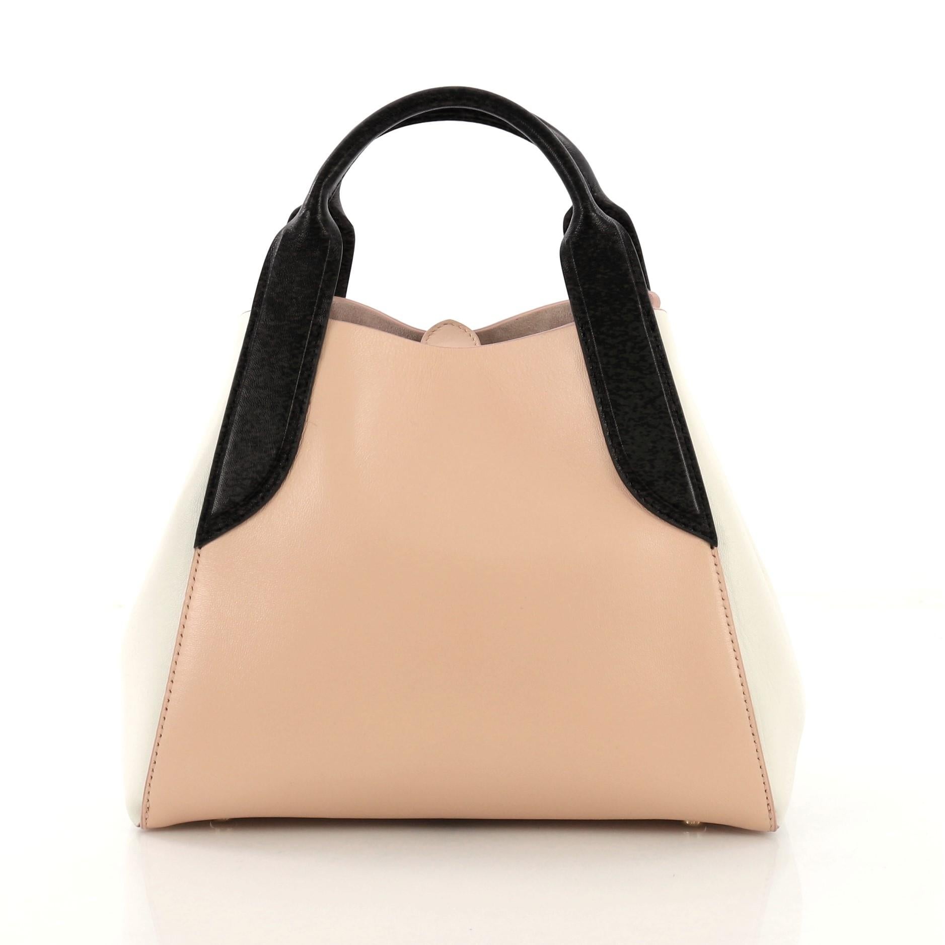Lanvin Cabas Tote Leather Mini In Good Condition In NY, NY