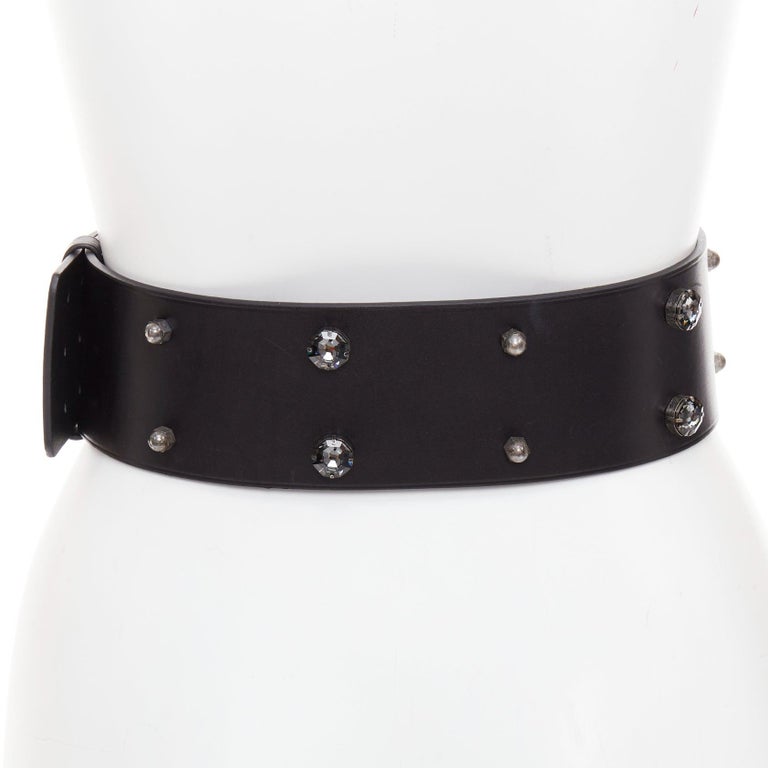 LANVIN calfskin leather crystal embellished panelled  display picture 1