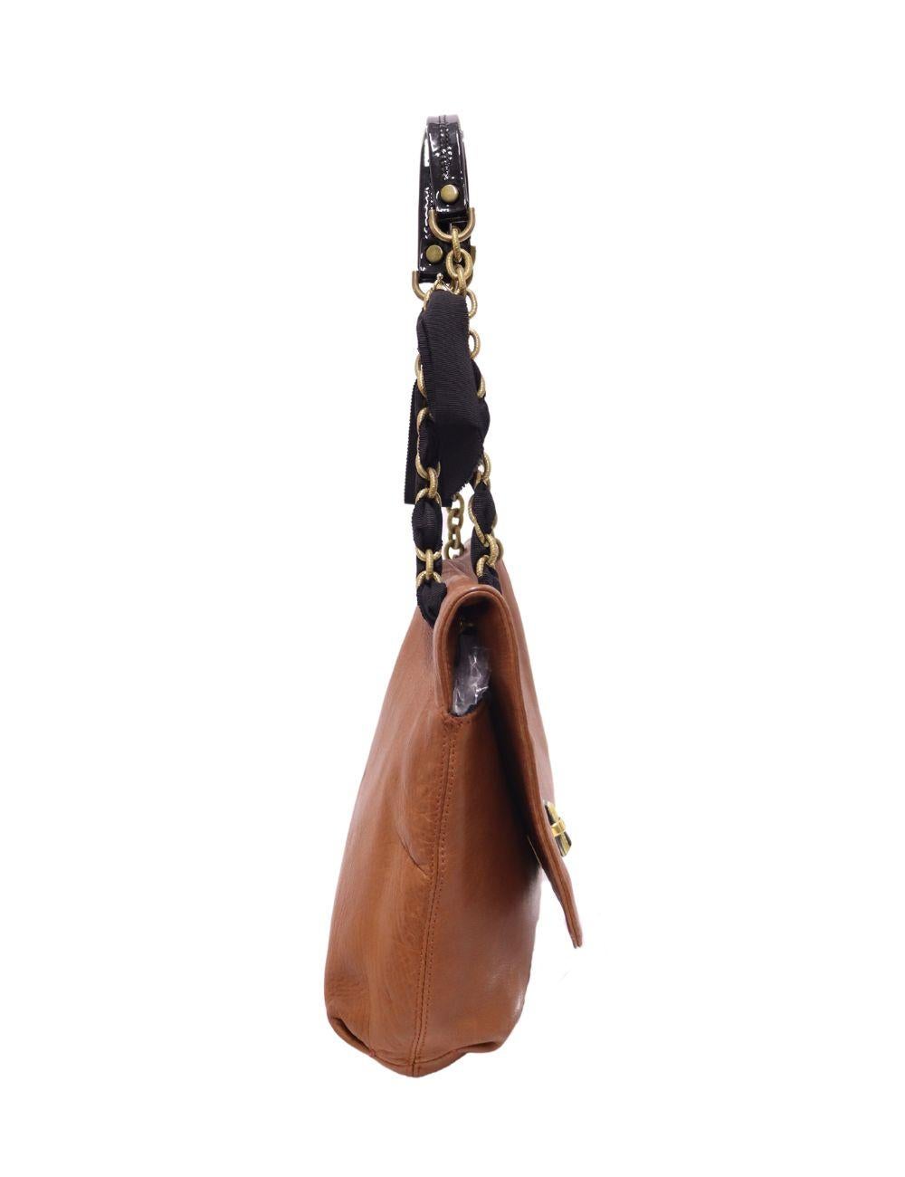 Lanvin Camel Sac à bandoulière Happy Bon état à Amman, JO