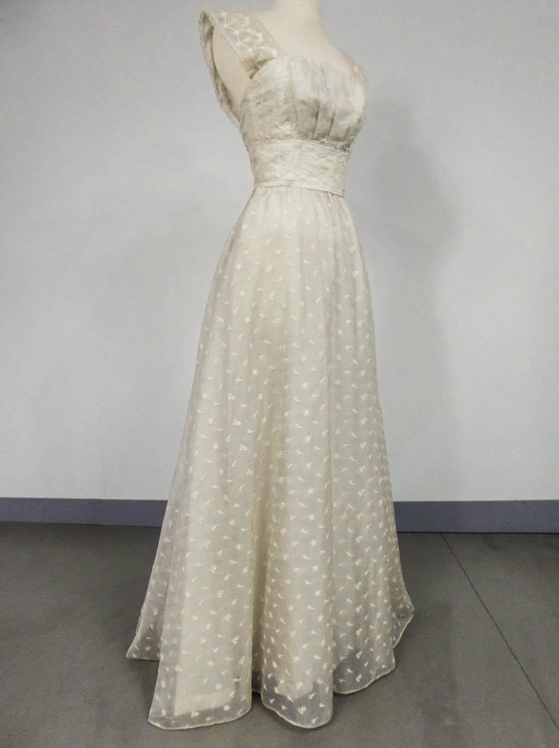Gray Lanvin Castillo Couture Ball Gown from Baroness de Rothschild circa 1957